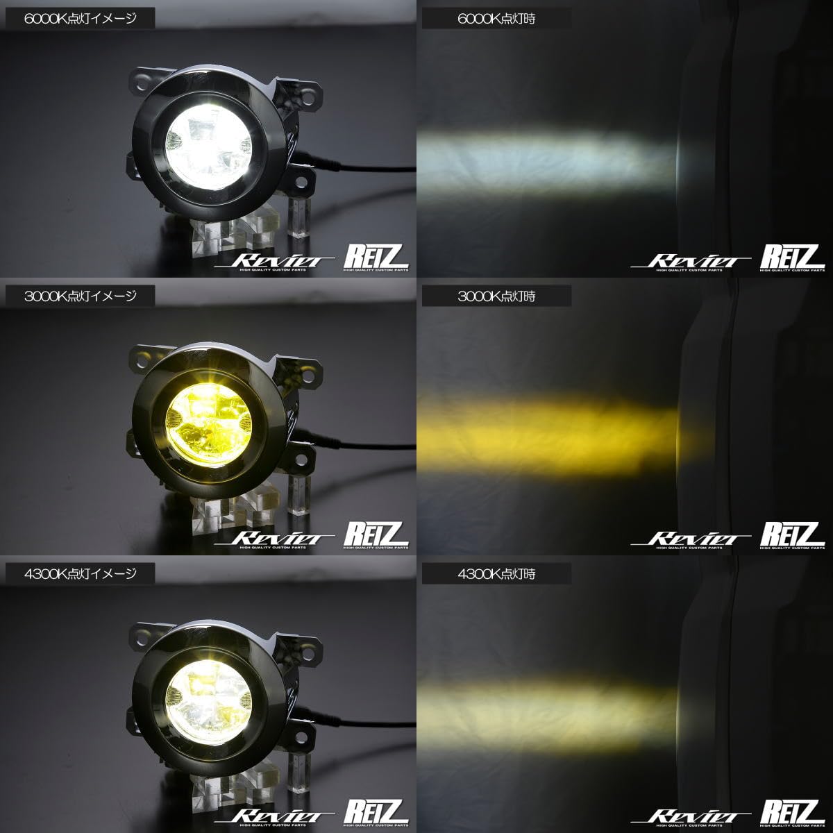 Amazon | マルチカラー チェンジ LEDフォグランプ 左右セット